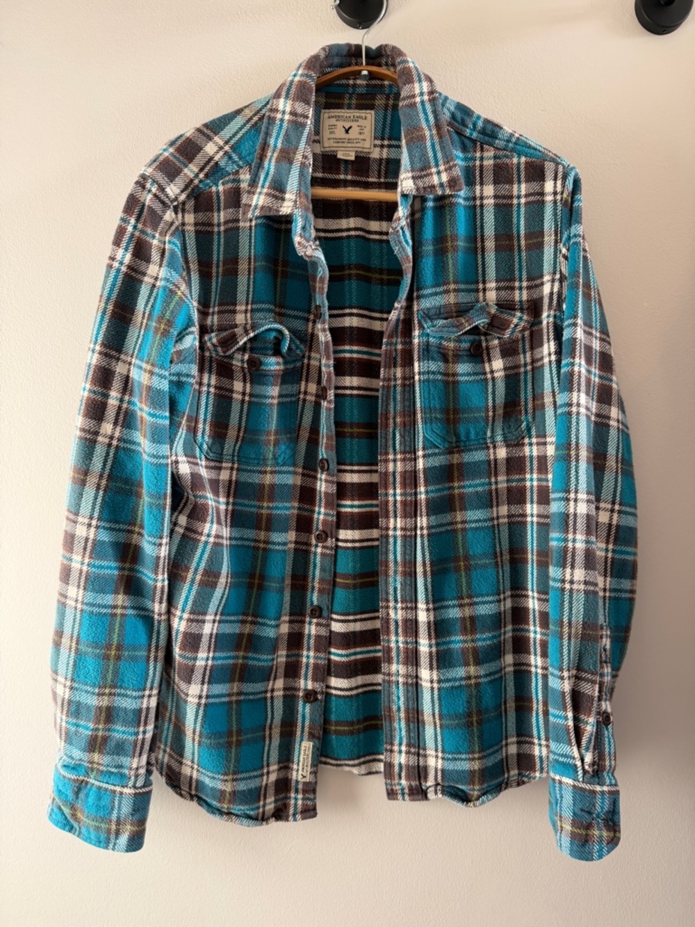American Eagle Plaid Flannel Shirt